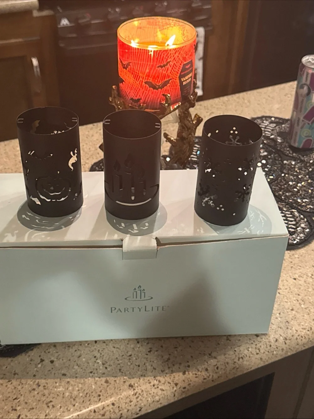 PartyLite change O Lantern Candle Holder Set